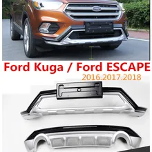 Авто бампер Защита для Ford Kuga ESCAPE. бампер пластина Высокое качество абсолютно ABS Передние+ задние автомобильные аксессуары