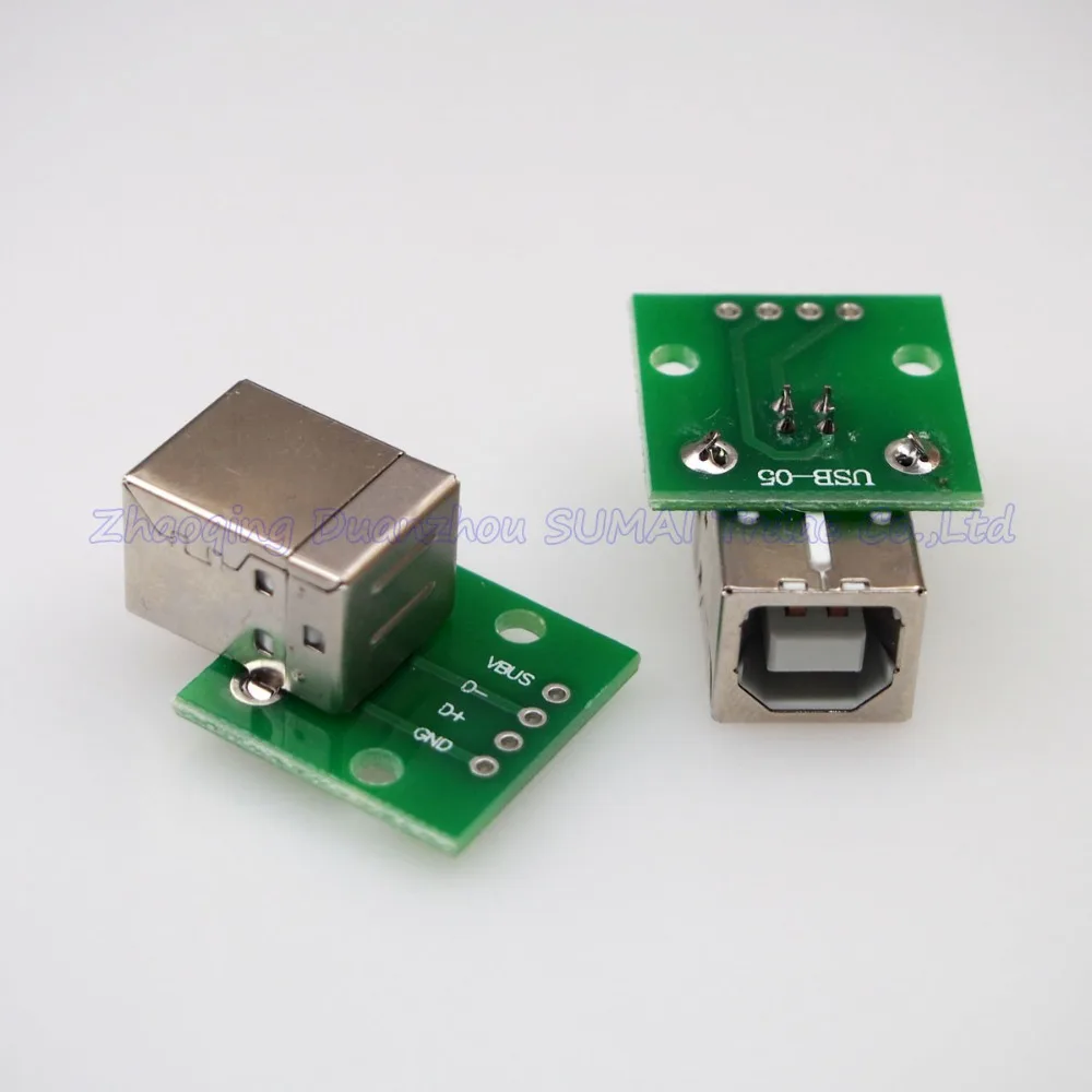 USB to DIP adapter board B Type Square port USB 2.0