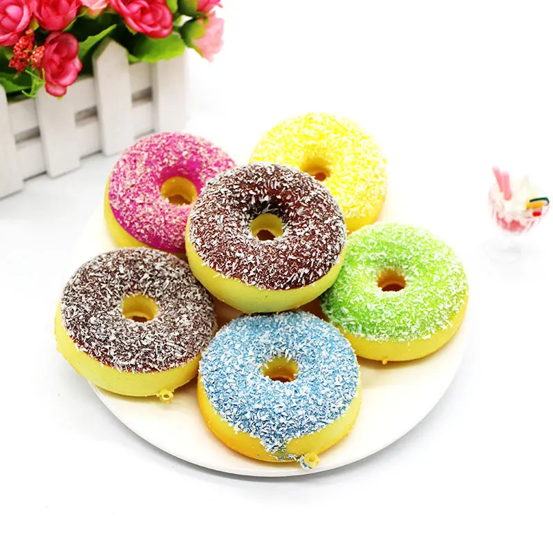 

2018 new Squishy Slow Rising Squeeze Sticky squishi simulation doughnut stress relief funny Toys Gift present for Kids children