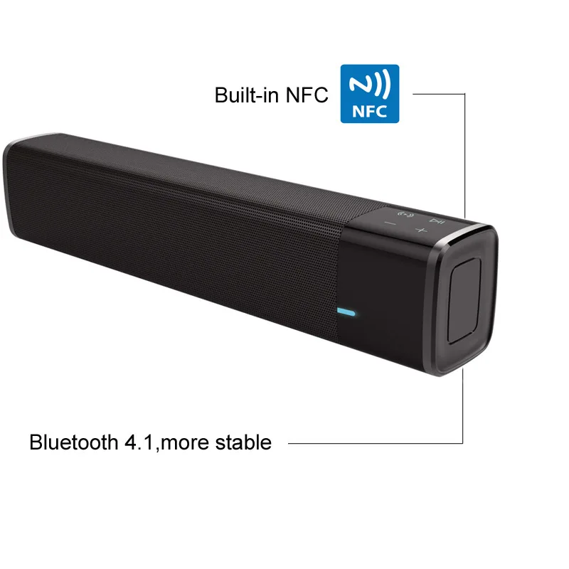 Big Power 20w Portable Wireless Bluetooth Speaker Soundbar Super Bass Stereo Loudspeaker with Touch NFC Speakers for Phone TV (16)