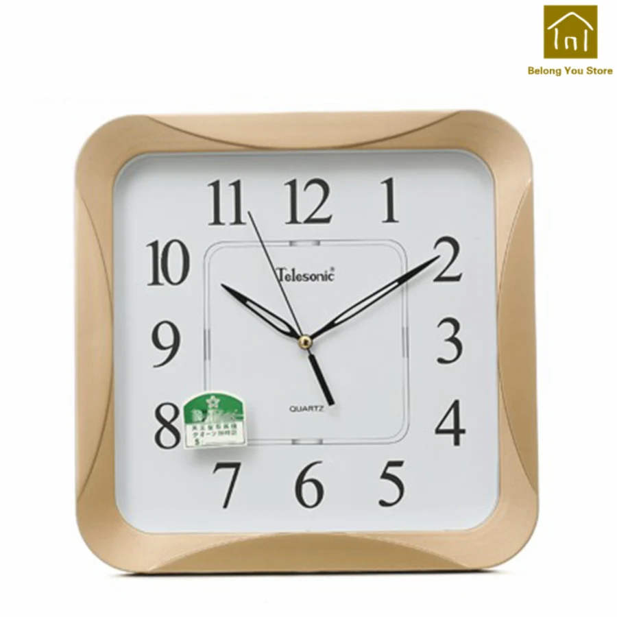 Circular Living Room Wall Clock Watch Modern Design Quartz Digital Wall