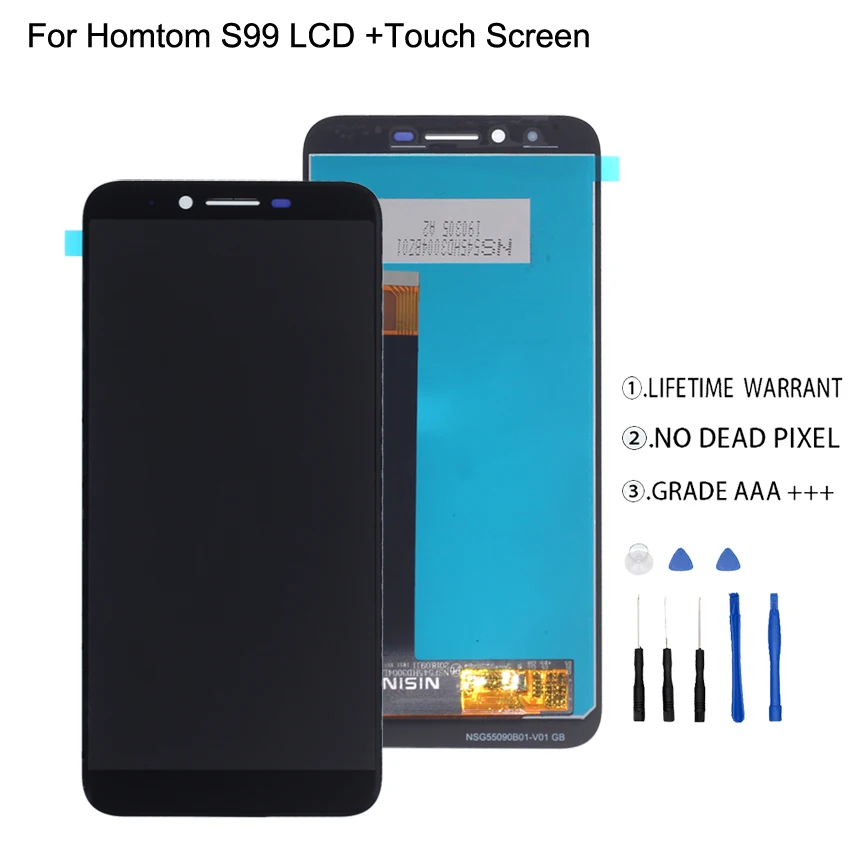 

For HOMTOM S99 LCD Display Touch Screen Digitizer Original Quality Phone Parts For HOMTOM S99 Display Screen LCD