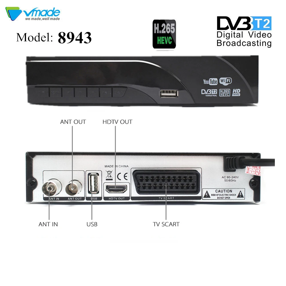 DVB-T2 K6 DVB-T H.265 HEVC Digital HD Terrestrial TV Receiver Supports Dolby Youtube DVB T2 MPEG-2 TV Tuner Box With RJ45 LAN DVB-T2 K6 DVB-T H.265 HEVC Digital HD Terrestrial TV Receiver Supports Dolby Youtube DVB T2 MPEG-2 TV Tuner Box With RJ45 LAN