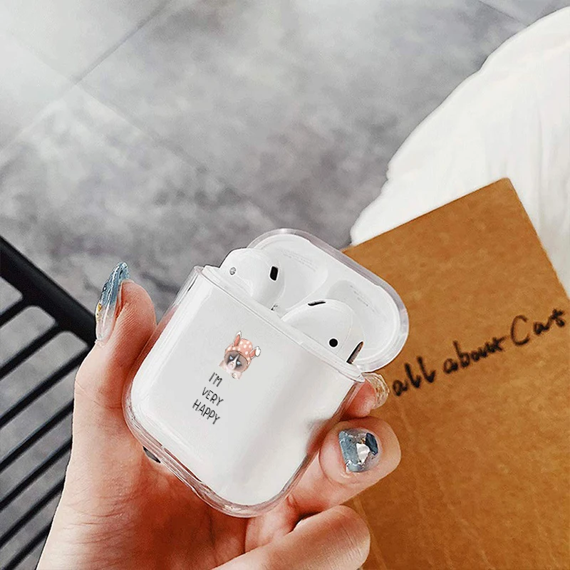 Чехол с мультипликационным принтом для Apple airpods чехол наушников милым питомцем