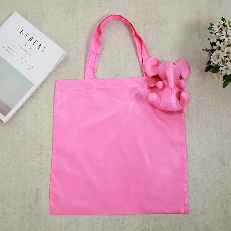 

Elepha Eco Waterproof coating Reusable Portable Should cotton filling Shopping Bag Eco-friendly Handbag Grocery Fold Bag