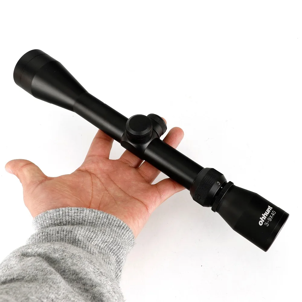 3-9X40 Hunting Optics Riflescopes Rangefinder or Mil Dot Reticle Crossbow Shooting Tactical Rifle Scope with Mount Rings