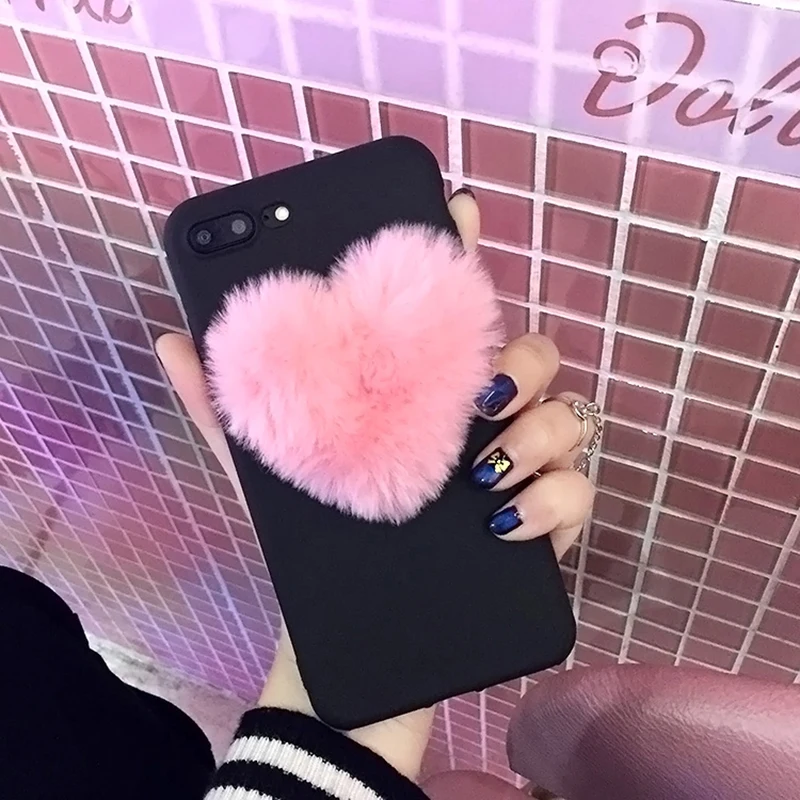 Роскошный 3D чехол с рисунком сердца для iPhone XS Max 5 5S 6 6S 7 8 Plus очень симпатичные