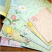 10 шт./лот Творческий Винтаж канцелярские Милая Цветок Конверт пастырской Цветочные конверт