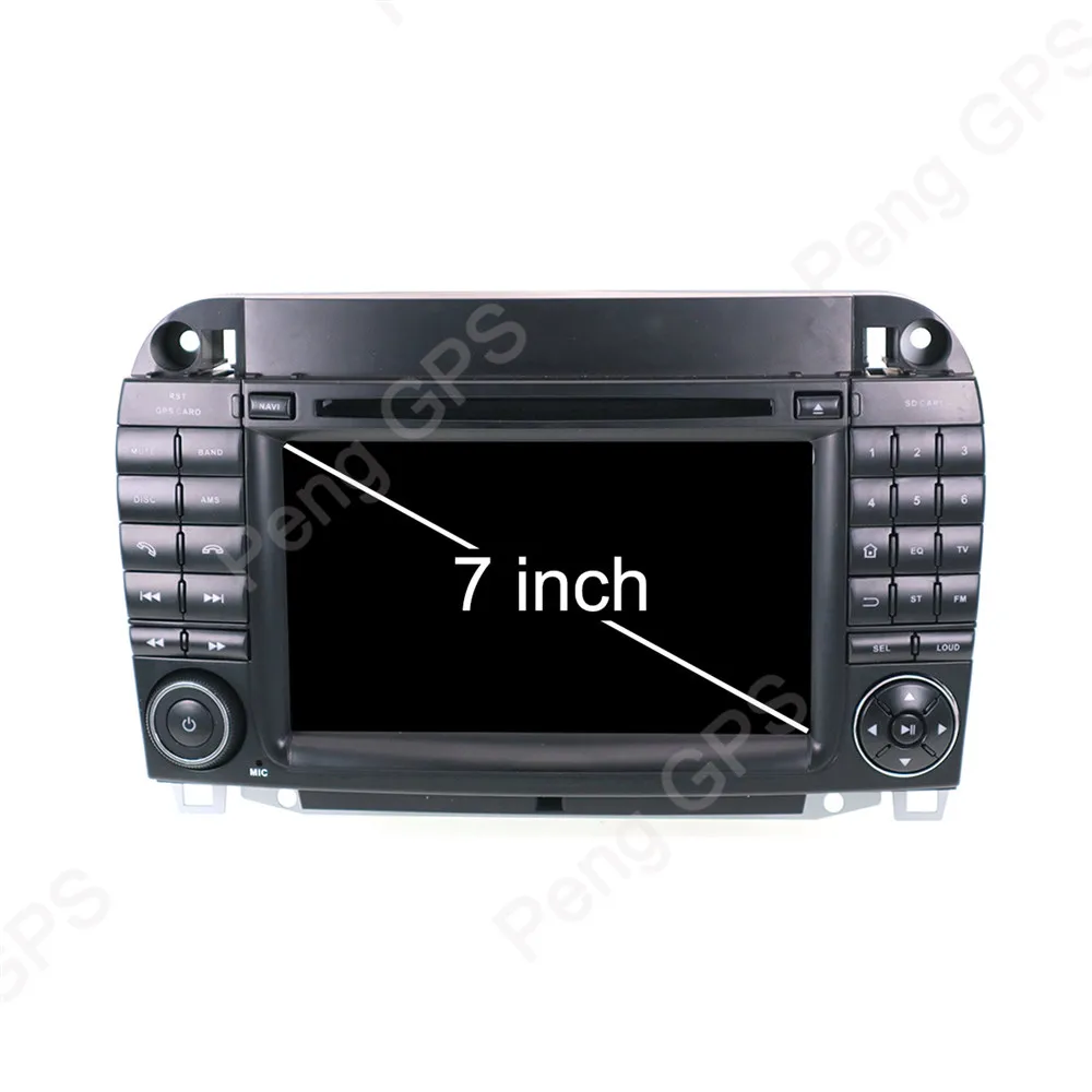 Clearance 2 Din 7 INCH Android 8.0 Car CD DVD Player 8 Core GPS Navigation for Mercedes Benz S-Class W220 S280 S320 S350 Stereo 1080P HD 5
