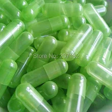 2000 шт./упак.) Размер 00 полупрозрачный зеленый цвет жесткий пустой желатин Caspule, 00# желатин пустая капсула- Соединенные и разделенные