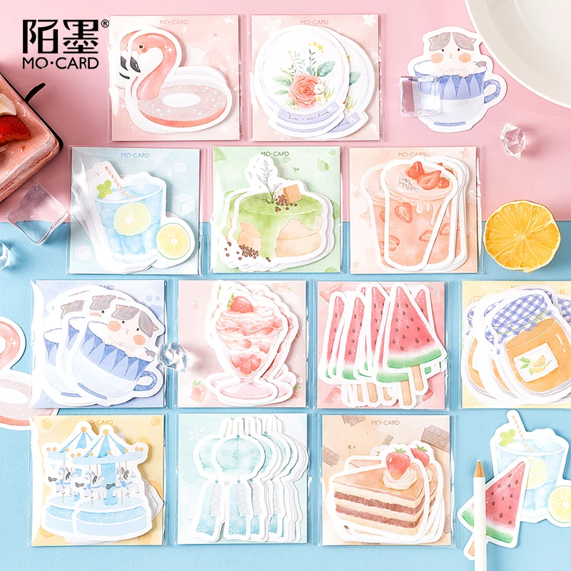 

Mo.Card girls heart memo pad paper diy message note 30 pcs/pack notepad pack Wholesale