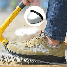 Сталь вставкой на носке; Изоляция, защитная обувь мужские ботинки электрика анти-разбить анти-пирсинг безопасность рабочие ботинки