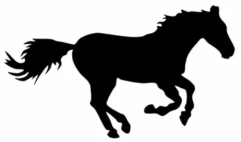 

HORSE Vinyl Decal Sticker Window Bumper Love Symbol Wild Stallion Mare 15x8cm
