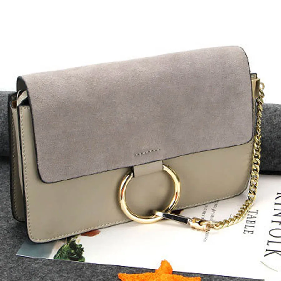Женская модная сумка из натуральной кожи с кольцом маленькая квадратная сумка через плечо сумка высокого качества популярная