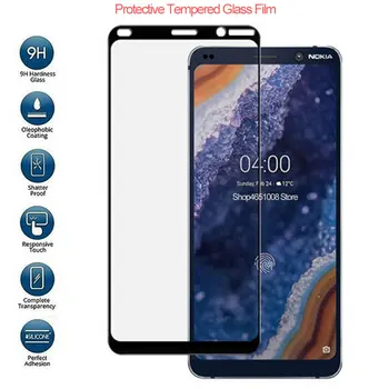 Перейти на Алиэкспресс и купить Защитное стекло на nokia 9 PureView протектор экрана закаленное стекло на nokia 9 чистый вид полное покрытие trempe verre pelicula 9H