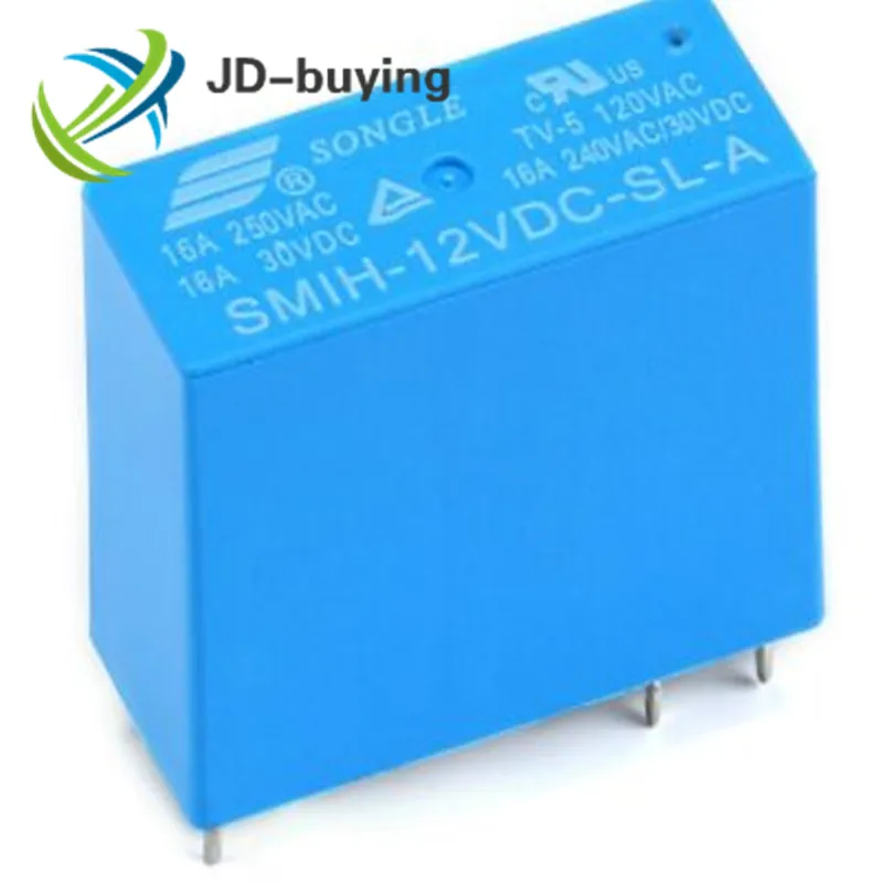 100 шт. реле питания SMIH 05VDC SL 12VDC A 5В 12В 24В 16А 6PIN группа нормально открывающихся|Реле|