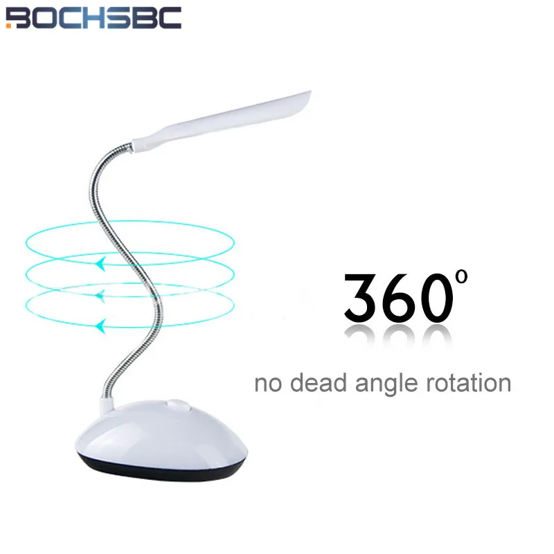  BOCHSBC LED Desk Lights Eye Protection Reading Night Light 360 Degree Rotation Portable Mini Book L - 33051246641