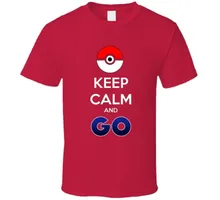 2016 Summer Global Hot Explosion Pokemon Go T Shirts Keep Calm And Go Letter Printed Short