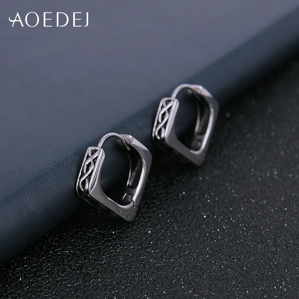 Aoedej Black Huggies Small Hoop Earrings For Men Stainless Steel Aoedej Black Huggies Small Hoop Earrings For Men Stainless Steel Punk Circle Mens Penntes Acero Inoxidable Mujer In From Jewelry