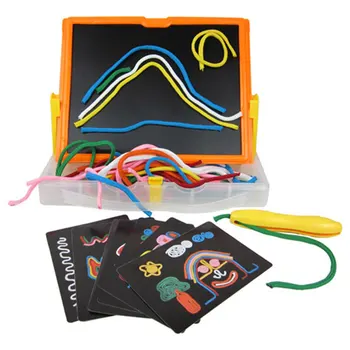 

Kids Baby Drawing Board Toy Set Children Wool Line Writing Board Early Education Toys Funny Baby Doodles Toys Hot Sale