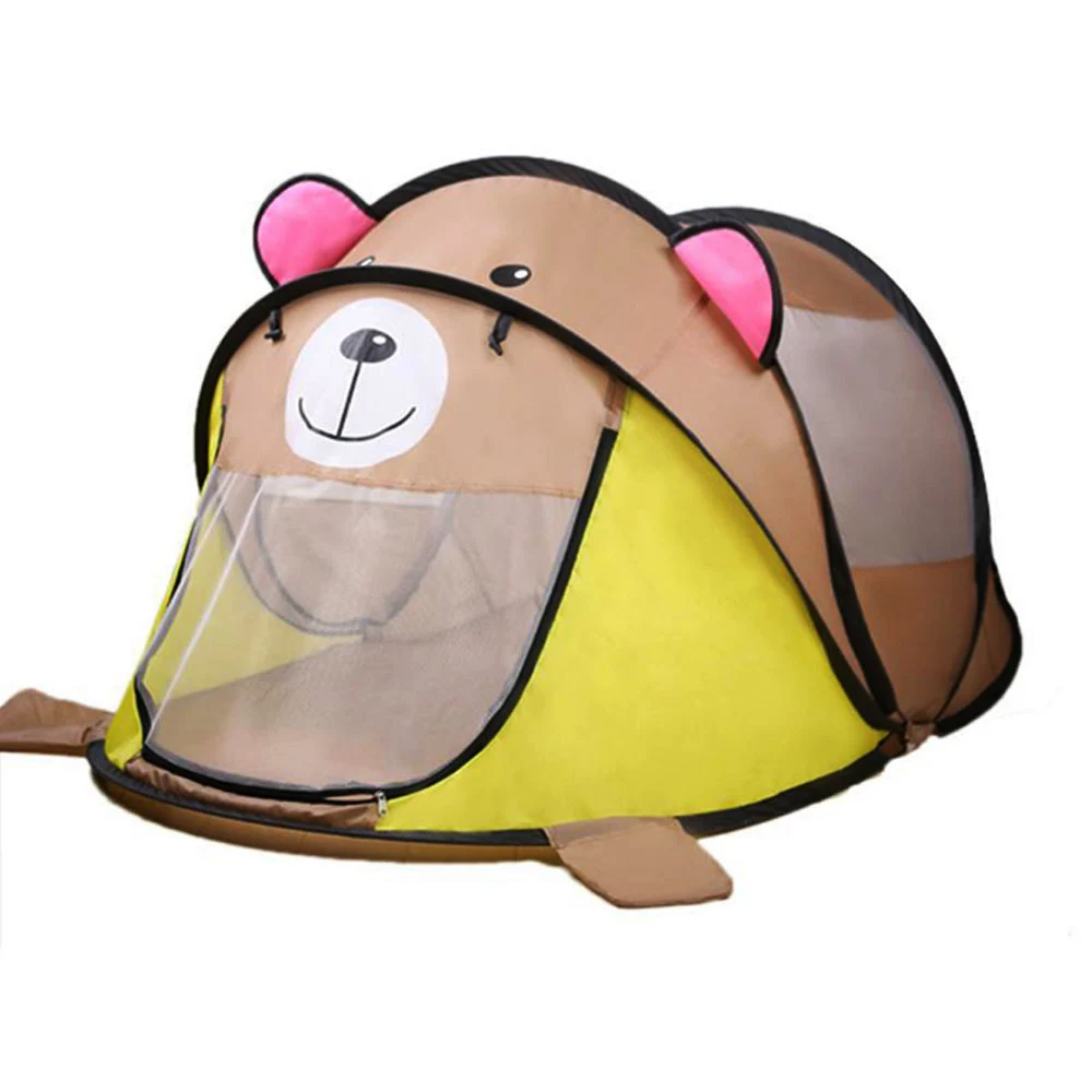 

Cute Play house Tiger Bear tent indoor house Kid Portable Outdoors Infant Folding Travel Camping princess Tent children toy gift