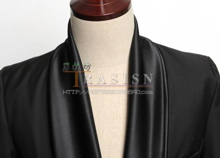 XS-5XL модный мужской черный атласный Тонкий Блейзер модный мужской блейзер низкий костюм с разрезом на спине Плюс Размер сценический костюм певицы одежда