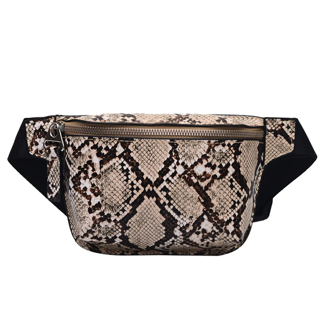 

ISHOWTIENDA Summer Women Outdoor Serpentine Waist Bag Zipper Fashion Chest Bag Small New Arrival Female Bags 2019 bolso mujer