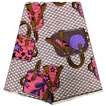 

wholesale african ankara real soft wax print wax fabric bag style,last african clothes 100% cotton for women dress