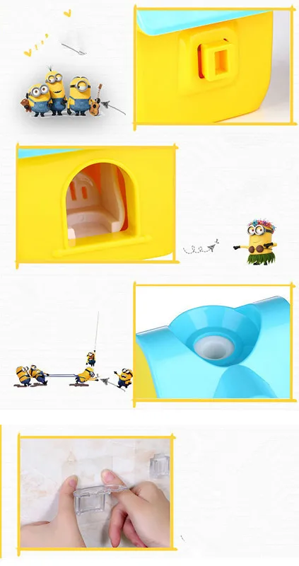1 шт. маленький желтый держатель для зубной щетки автоматический диспенсер для зубной пасты устройство для выдавливания с чашкой аксессуары для ванной комнаты Набор ок 0442
