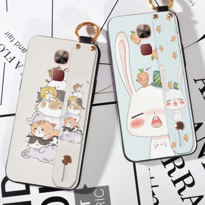 

Rabbit Wrist Strap Cases For LeEco Le 2 X527 / 2 Pro X620 Animal Cute Cat cover For LeEco Le Max 2 X820 X900 Back Case