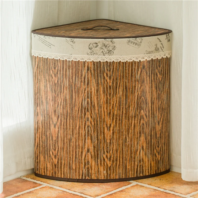 الصفحة الرئيسية منظمة والتخزين لعبة المنظم تتجه المنتجات 2018 الملابس المنظم الخيزران الزاوية صندوق تخزين