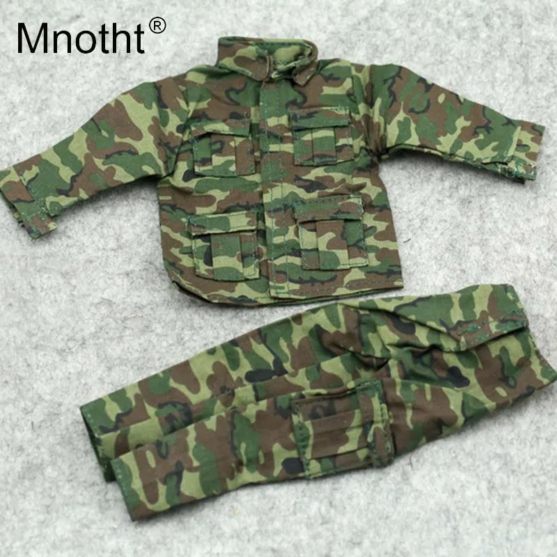 Mnotht 1/6 Scale Action Figure Clothes Male Camouflage uniform Combat