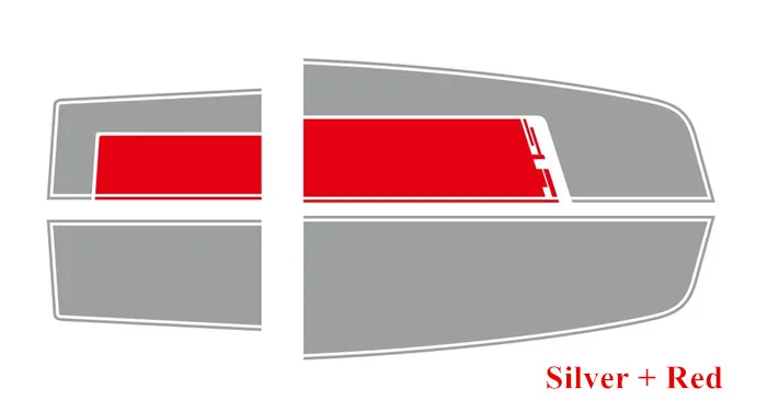 Гоночные спортивные полосы креативный капот хвост наклейка автомобиля Стайлинг Виниловая наклейка для Chevrolet Camaro RS LS SS LT Авто украшения кузова наклейки - Название цвета: Silver - Red