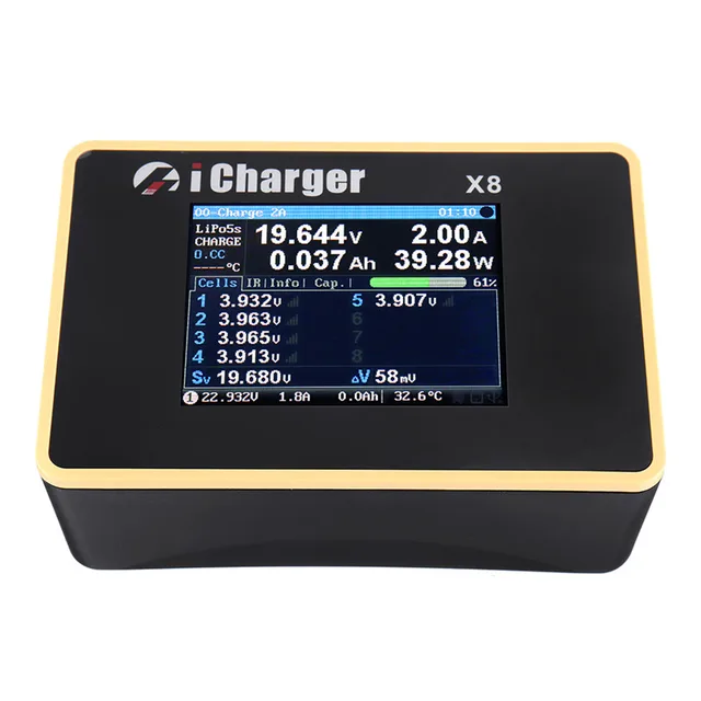 $149.99  iCharger X8 1100W 30A DC LCD Screen Smart Battery Balance Charger Discharger for 1-8s LiPo/Lilo/LiF