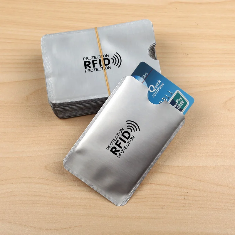 anti rfid card holder card id holders Protector NFC Contactless Signal Blocker