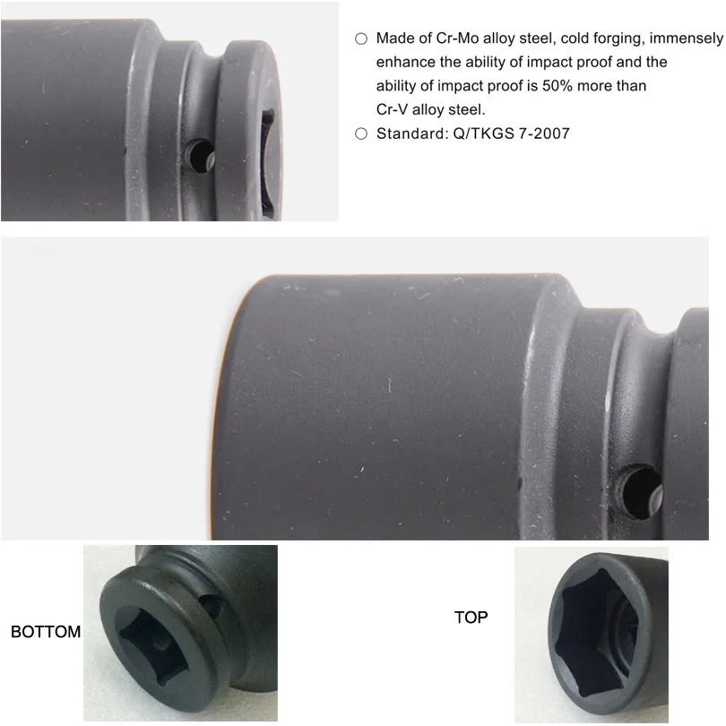 3-4 short impact socket industrial grade des