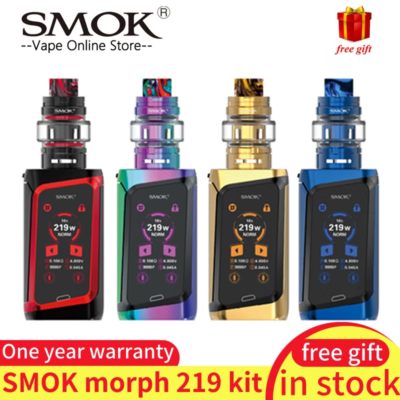 В наличии Smok Morph 219 комплект Vape Вт MORPH MOD изысканный IML смолы с 6 мл TF Танк Большой CAN