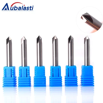 

CNC Milling Cutter HRC55 Tungsten Carbide Straight Groove Chamfering Tungsten Steel Router Bits For Engraving Machine End Mill