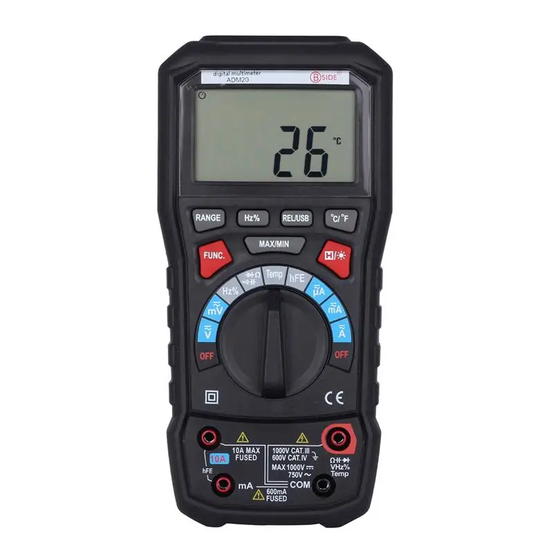 

High Accuracy 6000 Counts Clamp Meter USB Interface Digital Multimeter Ampere Meter Voltage Tester