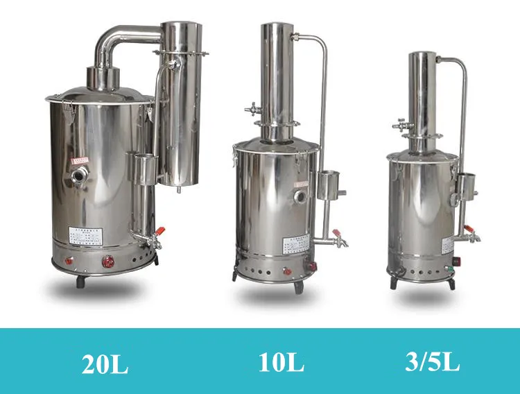 3L~ 20L Электрический Опреснитель 304 оборудование для дистиллированной воды из нержавеющей стали с автоматическое сокращение системы