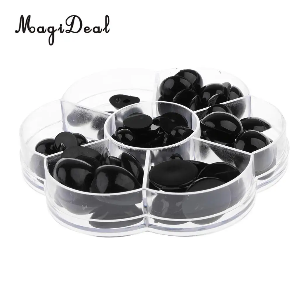 80Pcs Plastic Safety Doll Eyes Nose for Teddy Bear Dog Plush Animal Dolls Craft DIY Accessories Toys