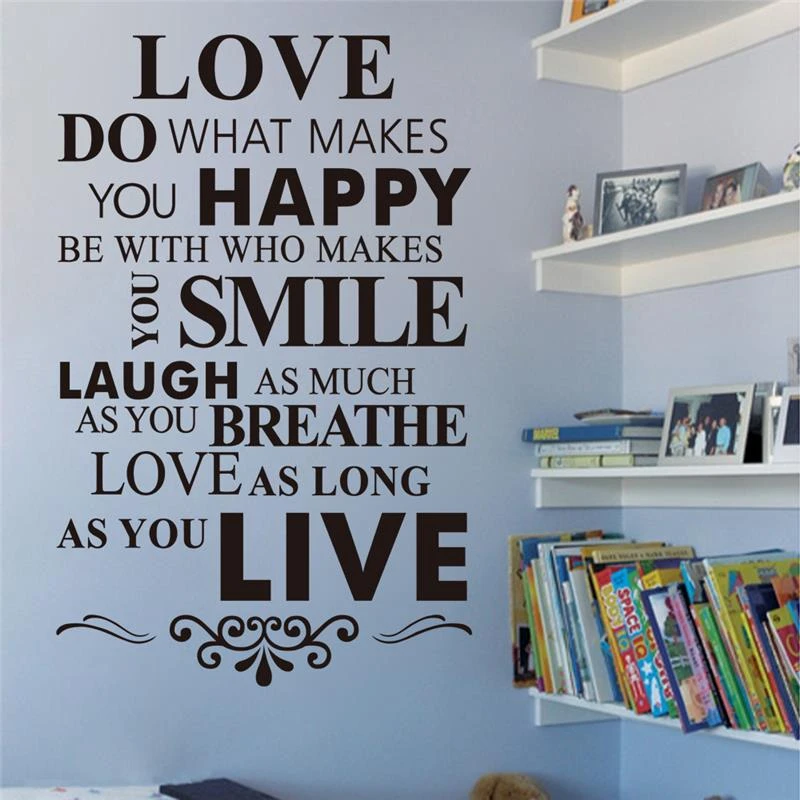 Hot Loving Quotes For Bedroom Living Room Home Decor Decals