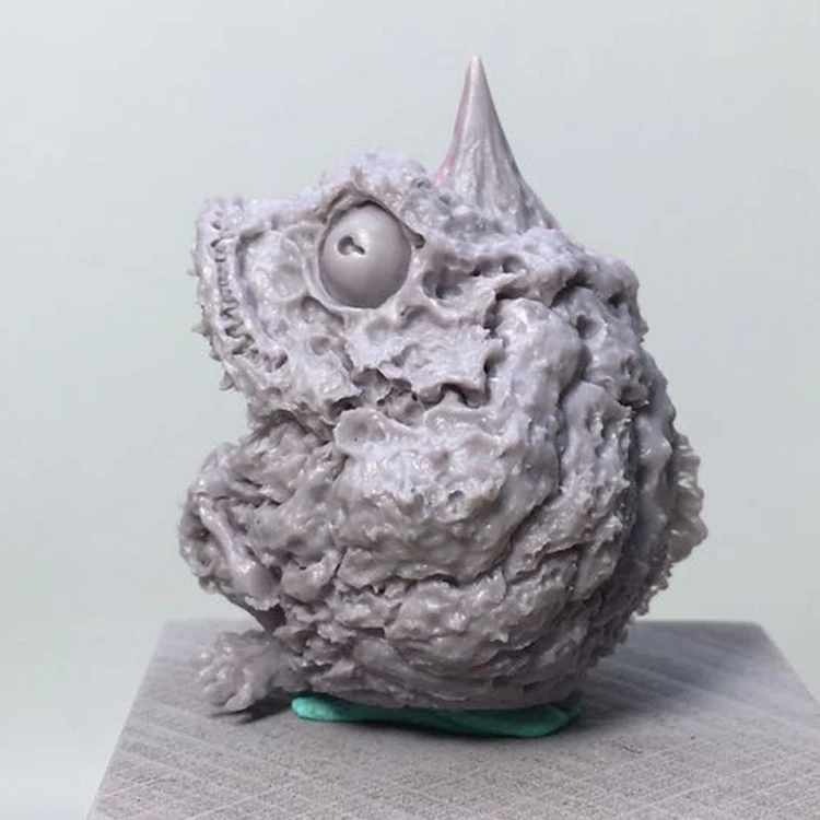 Японская WF 2017 зимняя снежная рогатая лягушка модель из смолы GK художественный