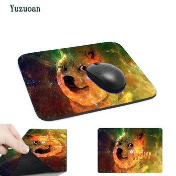 

Yuzuoan Customized Support Cute Space dog New Design Non-slip Mousepad computer mouse pad Optal Me trackball mouse Mat As Gift