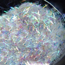 10 мл/коробка тонкие переливающиеся голографические посыпать ногтей блестки, бар блеск полосы, полоса кружева конфетти, голографические блестки