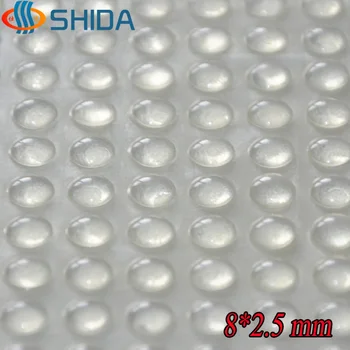 

500 PCS 8*2.5mm Self Adhesive Soft Clear Anti Slip Rounded Bumpers Silicone Rubber Feet Pads Sticky Silicone Shock Absorber