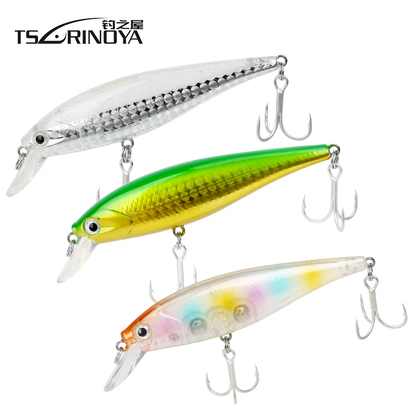 TSURINOYA DW34 Minnow приманка 78 мм 9 2 г плавающая (0 8 1 м) рыболовная Isca искусственная Para Pesca