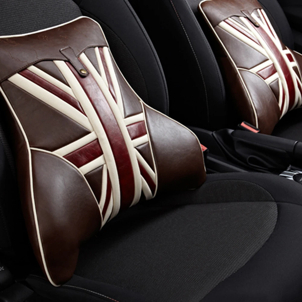 Подушка для сиденья BWM Mini Cooper JCW подставка под поясницу из хлопка и пены с эффектом