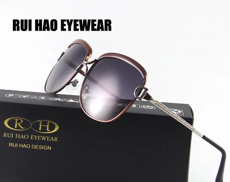 RUI HAO EYEWEAR брендовые Модные женские очки для вождения поляризованные солнцезащитные очки женские солнцезащитные очки UV 8702