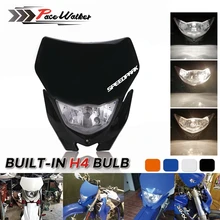 Для Yamaha Honda WR 450 250 YZ TTR, мотоциклетная фара для внедорожников, H4, эндуро, супермото, мотоциклетная фара для мотокросса, обтекатель